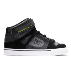 Dětské Šněrovací Boty DC Pure High Elastic Krajkové High Tops Černé | QEHWOP-903