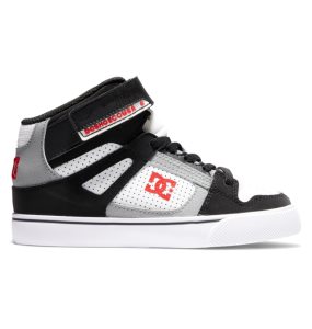 Dětské Šněrovací Boty DC Pure High Elastic Krajkové High Tops Bílé Černé Červené | VGRNSL-720