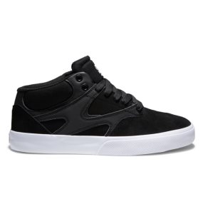 Pánské Skate Boty DC Kalis Vulc MID Černé Černé Bílé | RUILBF-437