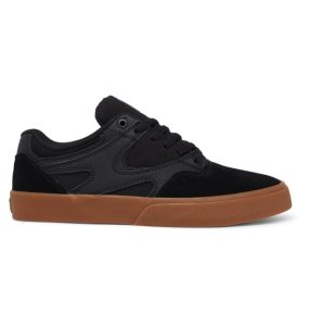 Pánské Skate Boty DC Kalis Vulc Černé Černé | HTJYEM-462