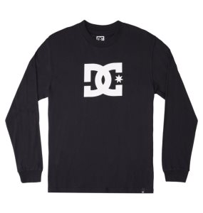 Pánské Tričko DC Star Long Sleeve Černé | LUXZSG-432