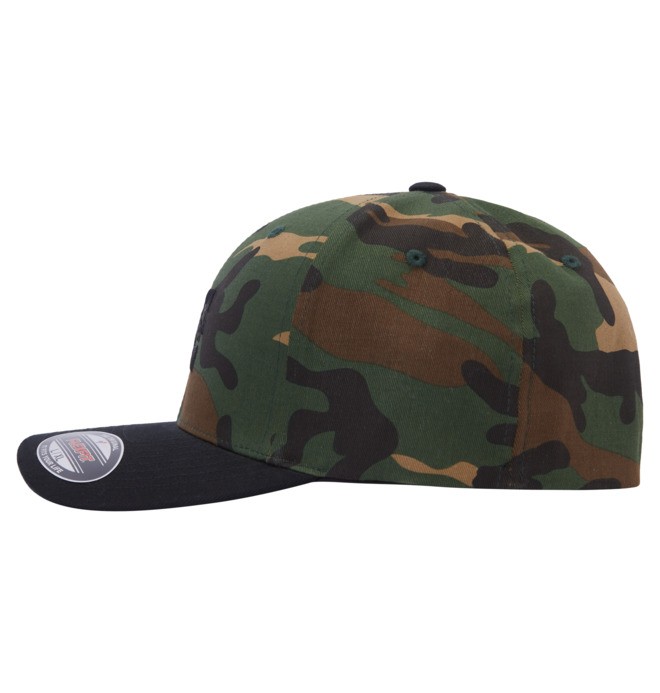 Dětské Klobouky DC Cap Star Flexfit Maskáčové Černé | TJFLOC-083