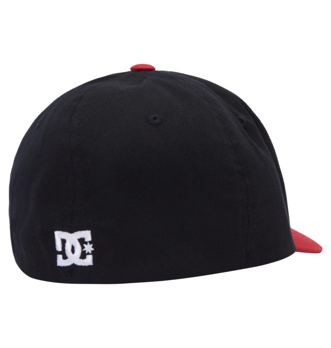 Dětské Klobouky DC Cap Star Flexfit Černé Červené | HKUEIC-509