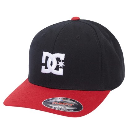 Dětské Klobouky DC Cap Star Flexfit Černé Červené | HKUEIC-509