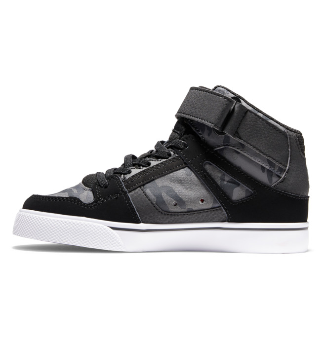 Dětské Šněrovací Boty DC Pure High Elastic Krajkové High Tops Černé | QEHWOP-903