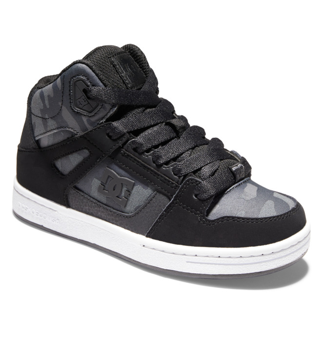 Dětské Šněrovací Boty DC Pure High Tops Černé | JUPNEV-074