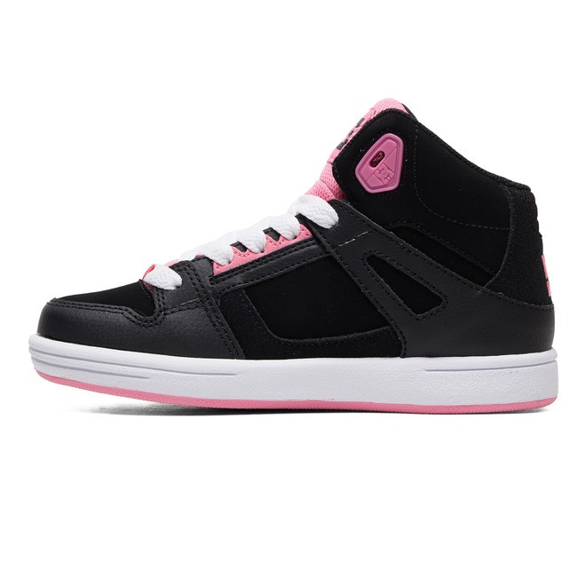 Dětské Šněrovací Boty DC Pure High Tops Černé Růžové | SJTIZO-102