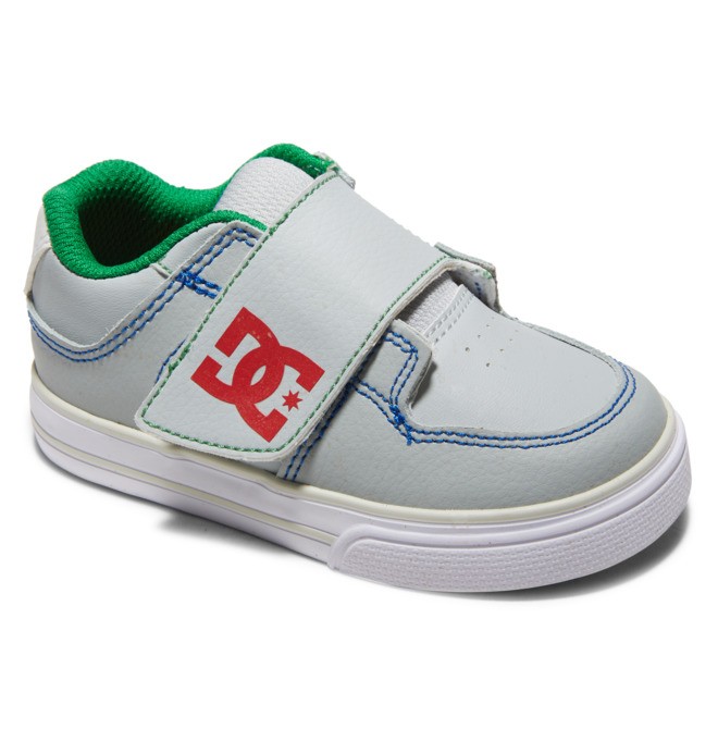 Dětské Šněrovací Boty DC Pure Shoes Šedé Šedé Červené | EVTDPW-305