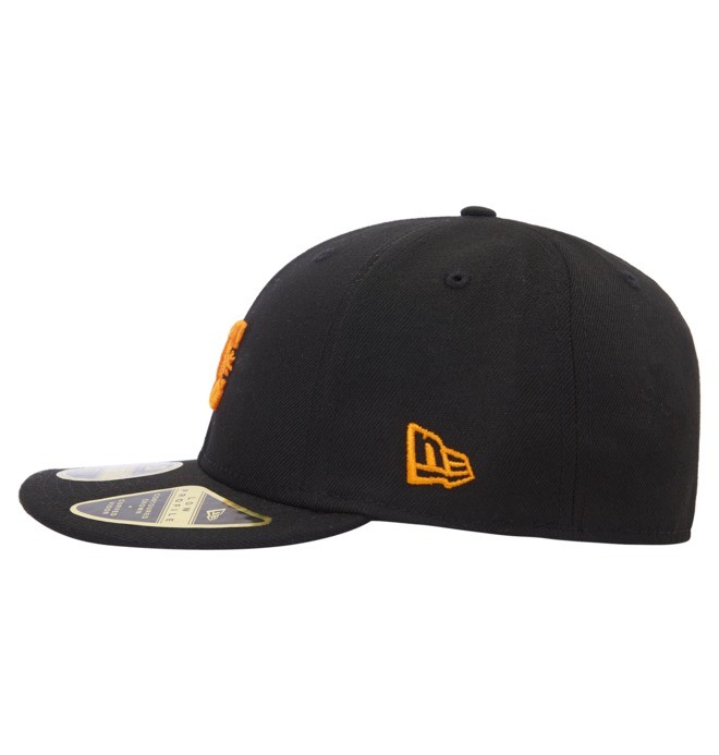 Pánské Klobouky DC Lo Pro New Era Fitted Černé Oranžové | DGYMQN-765