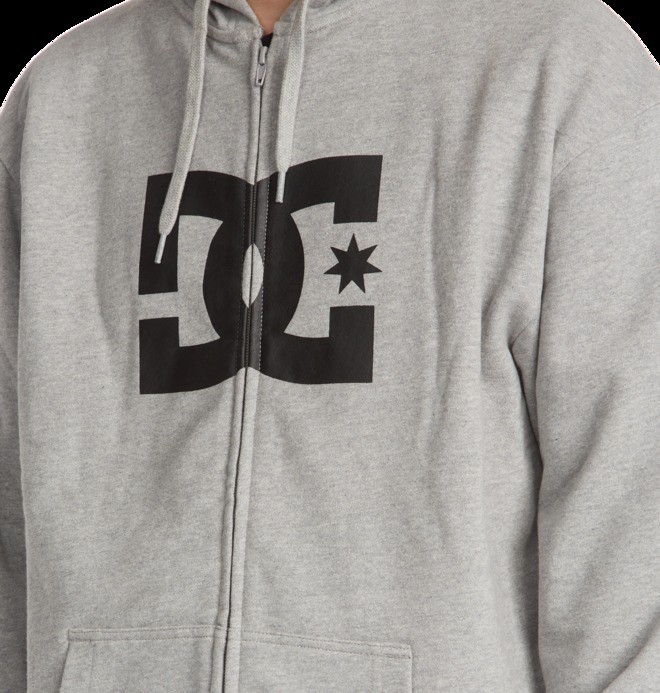 Pánské Mikiny S Kapucí DC Star Zip-Up Šedé | YXAUIQ-098