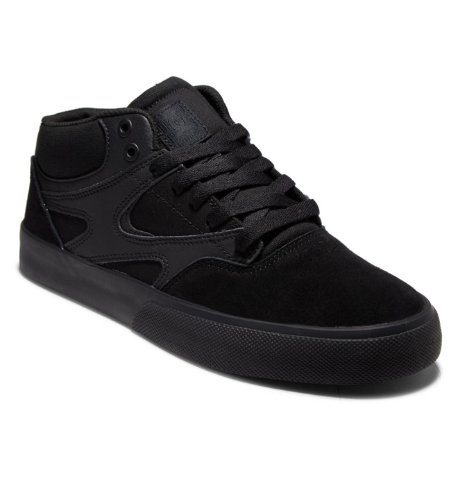 Pánské Skate Boty DC Kalis Vulc MID Černé Černé Černé | NDALFZ-408