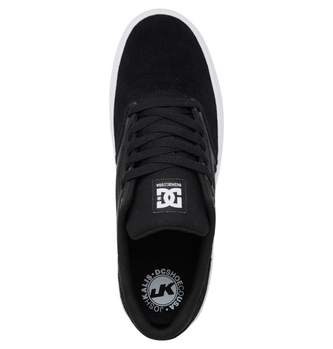 Pánské Skate Boty DC Kalis Vulc Černé Bílé | INWOTJ-015