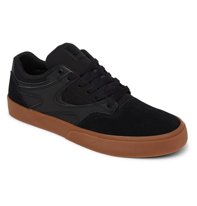 Pánské Skate Boty DC Kalis Vulc Černé Černé | HTJYEM-462