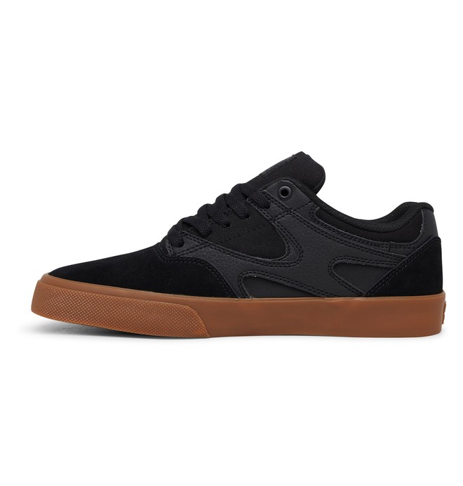 Pánské Skate Boty DC Kalis Vulc Černé Černé | HTJYEM-462