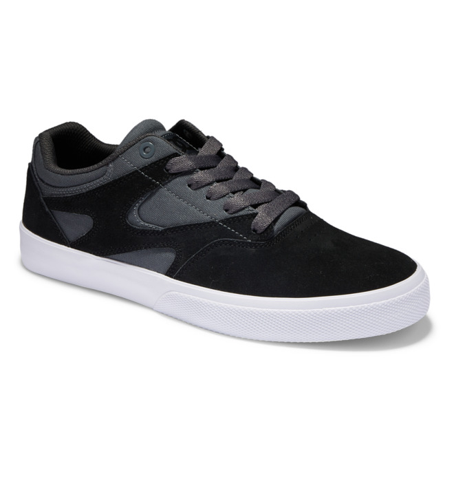 Pánské Skate Boty DC Kalis Vulc Černé Šedé Bílé | ZWKDPA-754