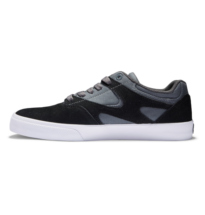 Pánské Skate Boty DC Kalis Vulc Černé Šedé Bílé | ZWKDPA-754