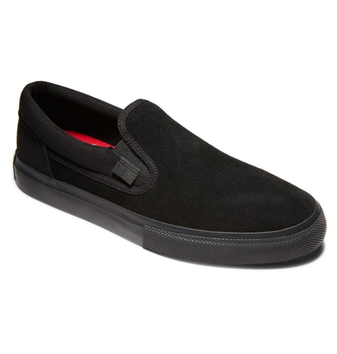 Pánské Skate Boty DC Manual Slip On Černé Černé | IXJRLN-560