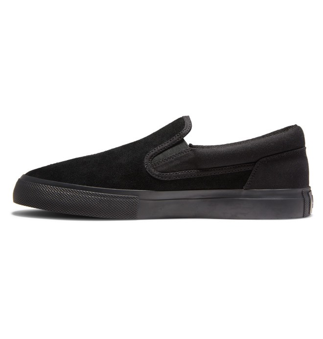 Pánské Skate Boty DC Manual Slip On Černé Černé | IXJRLN-560