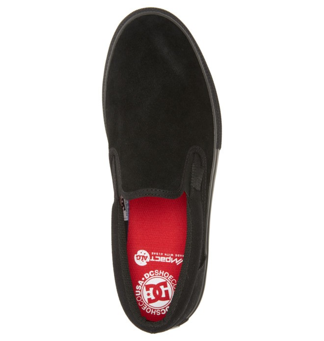 Pánské Skate Boty DC Manual Slip On Černé Černé | IXJRLN-560