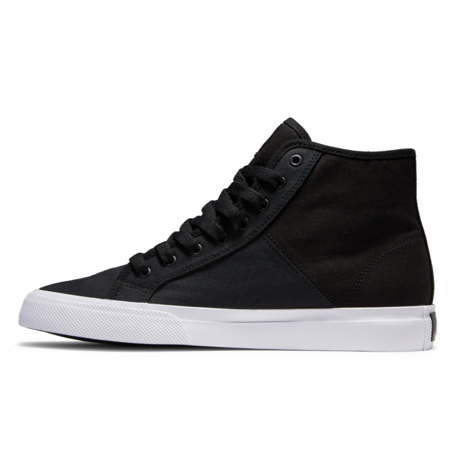 Pánské Tenisky DC Manual HI High Tops Refibra Černé Bílé | NKSBYR-294