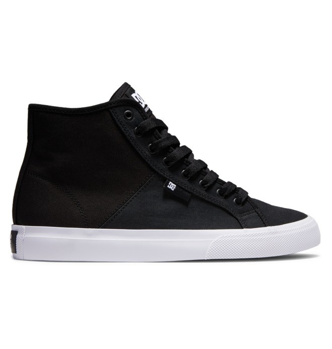 Pánské Tenisky DC Manual HI High Tops Refibra Černé Bílé | NKSBYR-294