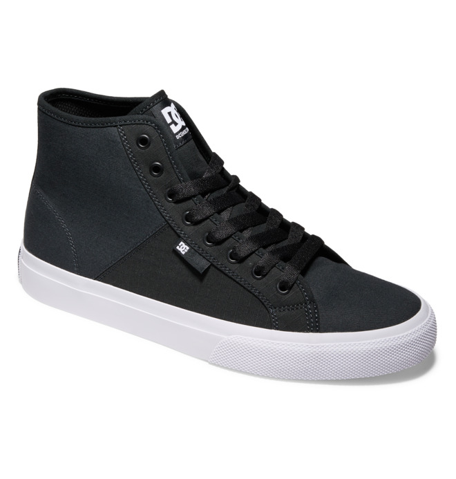 Pánské Tenisky DC Manual HI Platene High Tops RIPSTOP Černé | FURVTQ-315