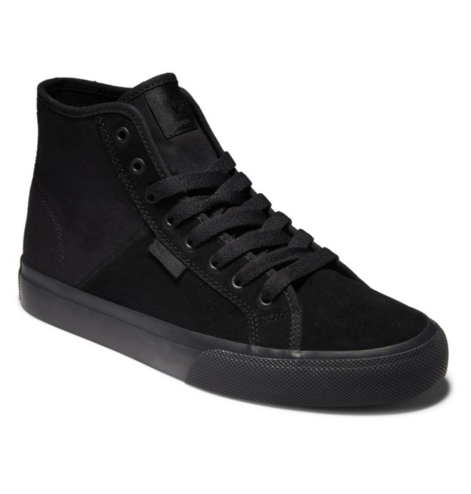 Pánské Tenisky DC Manual High Top Semišové Černé Černé Černé | XSLKCG-721