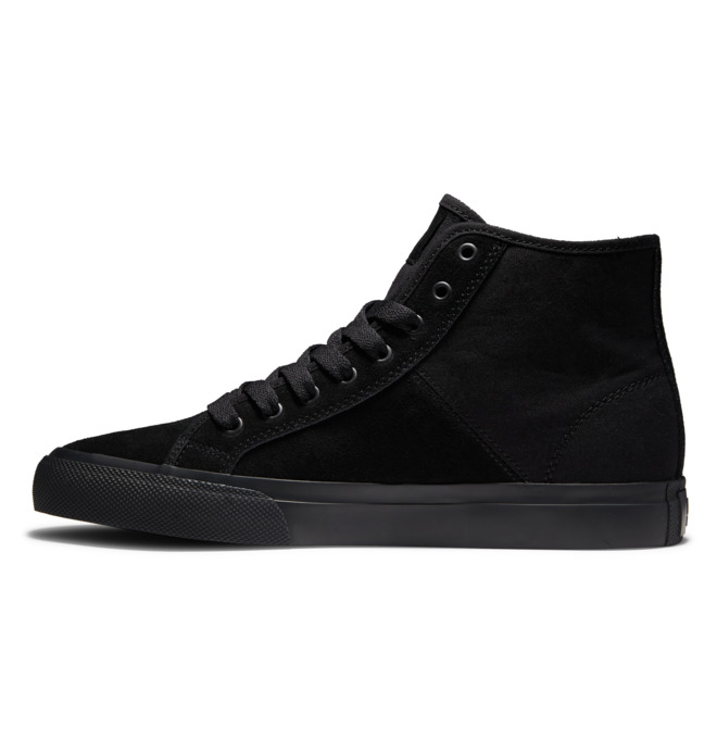 Pánské Tenisky DC Manual High Top Semišové Černé Černé Černé | XSLKCG-721