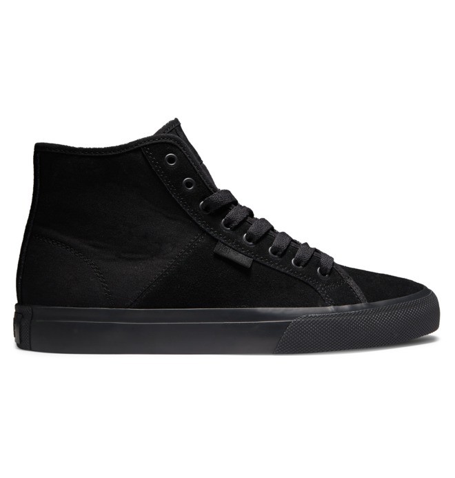 Pánské Tenisky DC Manual High Top Semišové Černé Černé Černé | XSLKCG-721