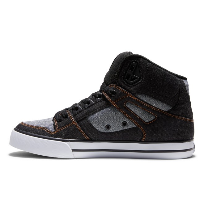 Pánské Tenisky DC Pure High Tops Černé Černé | WZNBDG-082