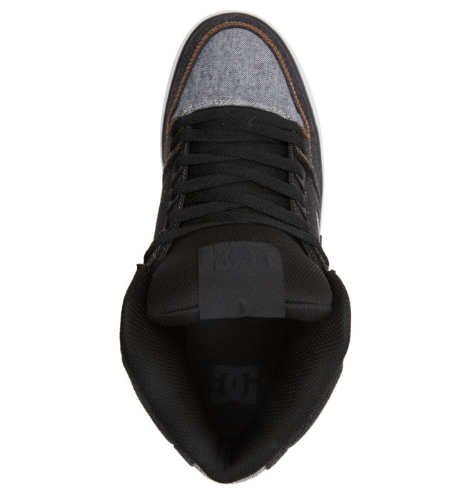 Pánské Tenisky DC Pure High Tops Černé Černé | WZNBDG-082