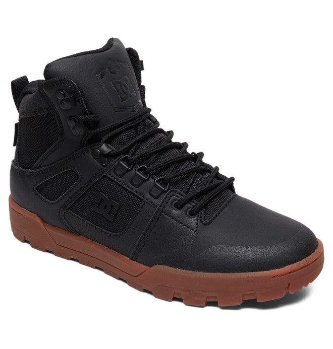 Pánské Zimní Boty DC Pure Hi Weather Resistant Černé | DJHNXY-069