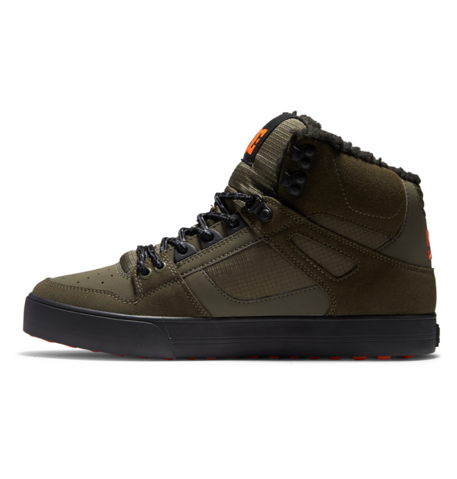 Pánské Zimní Boty DC Pure High Tops Olivy Zelené Oranžové | ZJEXKG-280