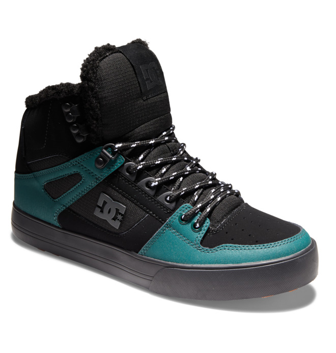 Pánské Zimní Boty DC Pure High Tops Černé Černé Zelene | JBIPLN-368